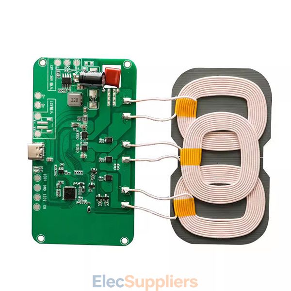 20W High Power Wireless Charger Module Three-Coil Transmitter PCBA