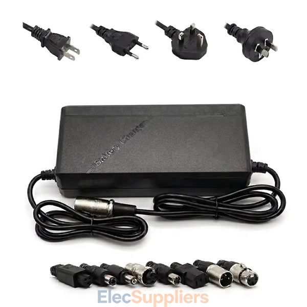 54.6V 2A 3A XLR Lithium Battery Charger for 48V E-Bike and Scooter
