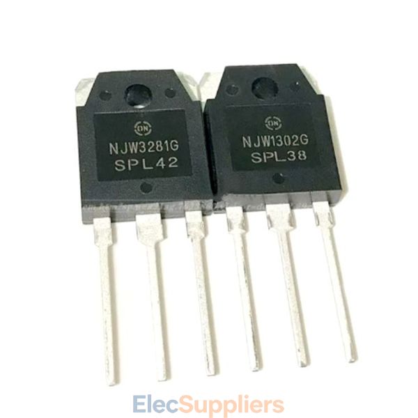 NJW1302 NJW3281 250V 15A Complementary Power Bipolar Transistors TO-3P
