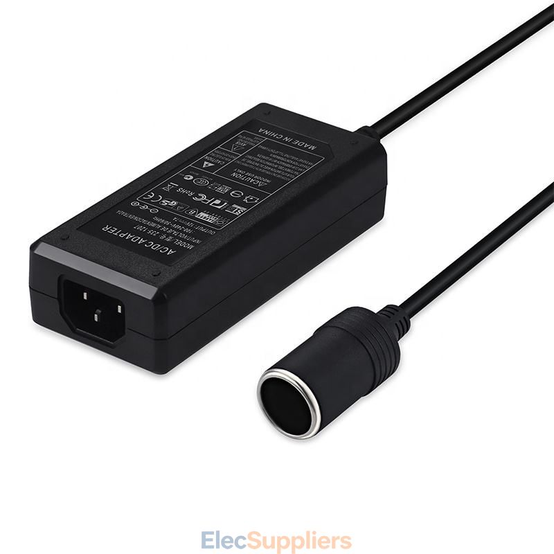 12V 7A 84W Car Cigarette Lighter Power Adapter AC DC Converter