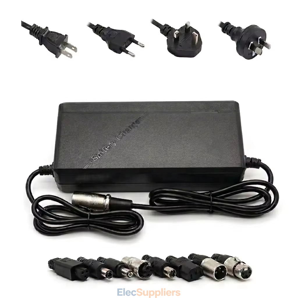 54.6V 2A 3A XLR Lithium Battery Charger for 48V E-Bike and Scooter
